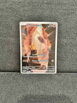 Pokemon Charmander Illustration Scarlet & Violet 151 Holo Card 168/165 Sv: Rare - Image 1