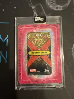 2025 Topps Chrome Marvel DOCTOR DOOM Gambit’s Deck Playing Card /99 - Image 2
