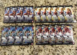 Dragon Ball Super Fusion World FB09 Dual Evolution Sleeved Booster Packs x19 NIP - Image 1