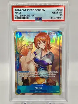 Nami (050) (Alternate Art) OP09-050 Emperors in the New World PSA 10 ENGLISH - Image 1