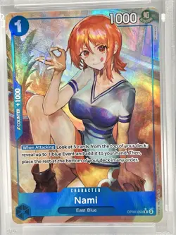 Nami (050) (Alternate Art) OP09-050 Emperors in the New World PSA 10 ENGLISH - Image 2