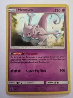 Pokemon TCG - Mewtwo - Black Star Promo - Holo Rare Card SM77. - Image 1