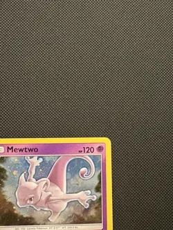 Pokemon Mewtwo SM77 Holo Black Star Promo TCG Card Sun & Moon Near Mint - Image 4