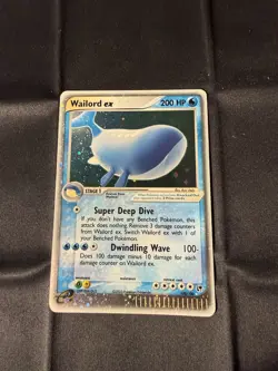 Pokemon TCG Wailord EX 100/100 EX Sandstorm Holo Rare LP - Image 1