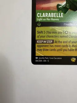 Disney Lorcana Clarabelle Light On Her Hooves Card 84/204 Shimmering Skies - Image 4