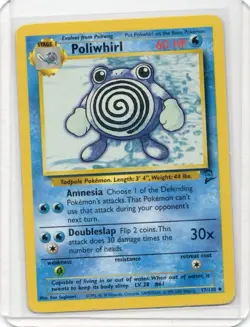 Pokemon Card - Poliwhirl - 57/130 - Base Set 2 - 2000 - Image 1
