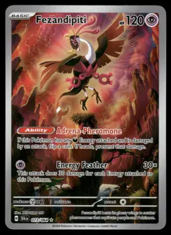Pokemon Cards Fezandipiti 073/064 Shrouded Fable Illustration Rare NM - Image 1