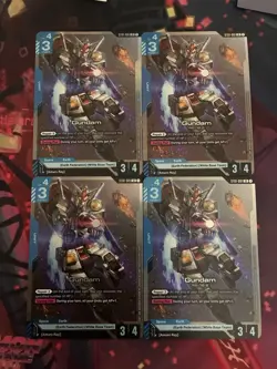 Bandai Gundam Card Game ST01 Unit Cards Lot 4 Gundam RX-78-2 English - Image 1
