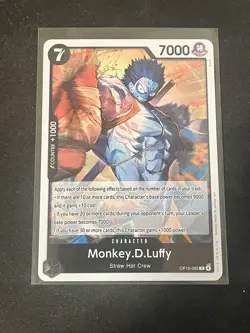 Bandai Monkey.D.Luffy OP15-092: Special Character Card, 7000 Power, 7 Cost - Image 1