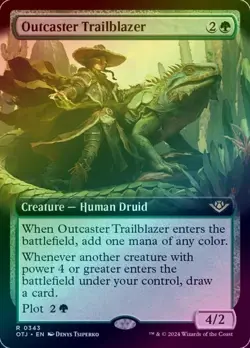 OUTCASTER TRAILBLAZER - EXTENDED ART (FOIL) (OTJ) Outlaws of Thunder Junction - Image 1