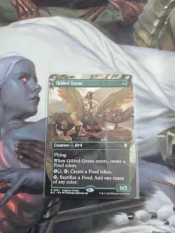 Gilded Goose BORDERLESS RARE Bloomburrow Commander BLC BLB MTG Magic Gathering - Image 1
