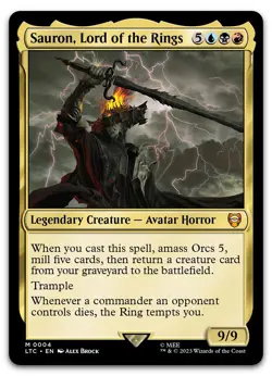 Sauron, Lord of the Rings #4 (NM) Lord of the Rings LTC Magic MTG - Image 1