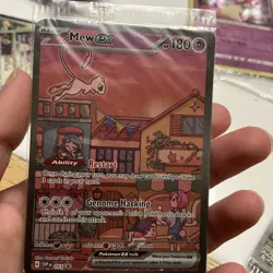 Pokemon Mew EX 053 Sv: Scarlet & Violet Promo Full Art Holo Promo 180 HP Card - Image 1