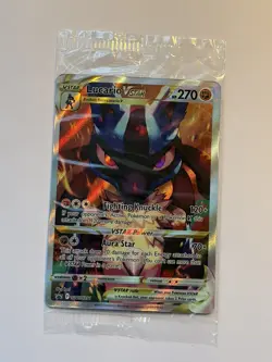 Pokemon TCG Lucario VSTAR SWSH291 Full Art Black Star Promo Crown Zenith SEALED - Image 1