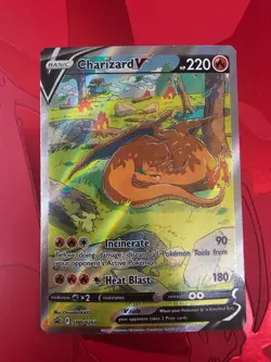 Pokemon TCG 2022 Charizard V Crown Zenith SWSH260 NM Condition - Image 1