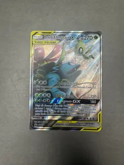 Pokemon TCG Celebi & Venusaur GX SM167 Sun & Moon Black Star Promo NEAR MINT - Image 2