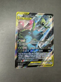 Pokemon TCG Celebi & Venusaur GX SM167 Sun & Moon Black Star Promo NEAR MINT - Image 3