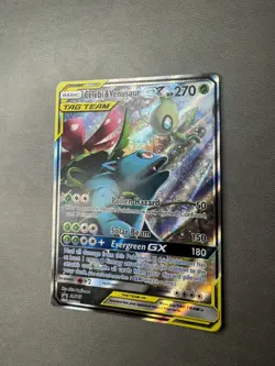 Pokemon TCG Celebi & Venusaur GX SM167 Sun & Moon Black Star Promo NEAR MINT - Image 4