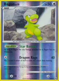 Bagon (SH10) [Diamond & Pearl: Platinum Arceus] Pokemon - 2008 SHINY SECRET RARE - Image 1