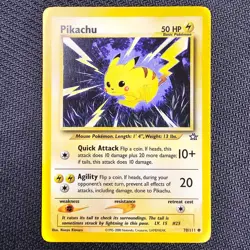 Pikachu - 70/111 - Neo Genesis - Vintage Pokemon TCG - LP - Image 1