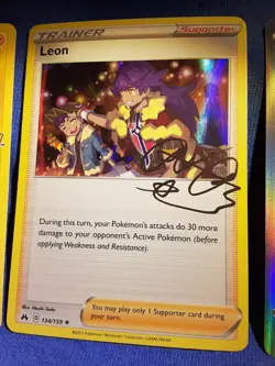 Pokemon TCG - Leon RARE Holo Rare Supporter - 134/159 - Crown Zenith MINT - Image 1