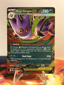 Pokemon TCG Mega Gengar ex 056/094 Double Rare Phantasmal Flames - Image 1