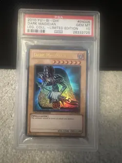 Yugioh PSA 10 GEM MINT Dark Magician LC01-EN005 Legendary Collection Ultra Rare - Image 1