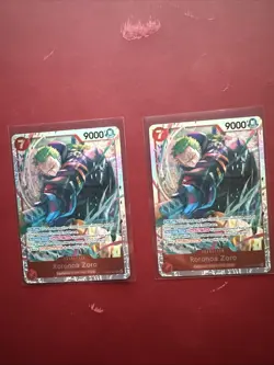 2X Roronoa Zoro EB04-007 SR ENGLISH OP15 Adventure on KAMI’s Island Mint - Image 1