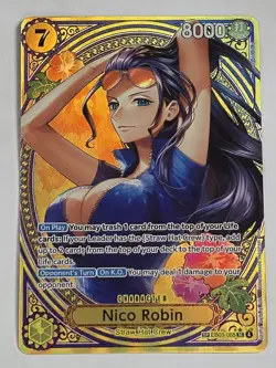 One Piece TCG Heroines Edition Nico Robin EB03-055 NM English SR SP - Image 1