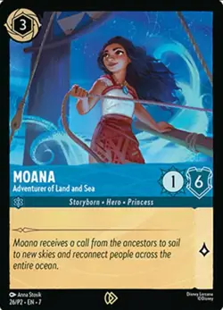 Disney Lorcana Moana - Adventurer of Land and Sea 26/P2 Promo AUS ENG Sealed - Image 3
