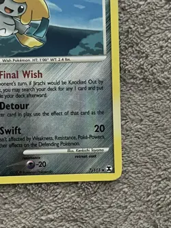 Jirachi - 7/111 - Reverse Holo & Holo- Rising Rivals - Pokemon Card - - Image 2