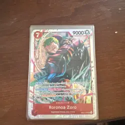 One Piece CCG Roronoa Zoro Character Card Foil EB04-007 Egghead 9000 Power - Image 1