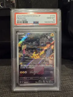 PIKACHU 173/165 ART RARE HOLO POKEMON CARD 151 POKEMON JAPANESE PSA 10!! - Image 1