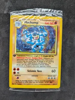 Machamp 1st Edition Holo 8/102 Rare Base Set SEALED - Pokemon TCG - Image 1