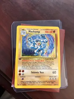 Pokemon TCG - Machamp 1st Edition 8/102 - Base Set - Rare Holo - Image 1