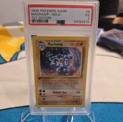 PSA 3 Pokemon TCG Machamp Base Set 8/102 Holo 1st Edition Holo Rare - Image 2