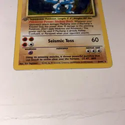 Pokemon TCG Machamp Base Set 8/102 Holo Rare 1st Edition - Image 3