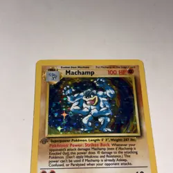 Pokemon TCG Machamp Base Set 8/102 Holo Rare 1st Edition - Image 4
