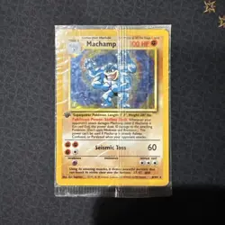 Sealed Pokemon TCG Machamp Base Set 8/102 Holo 1st Edition Holo Rare - Image 1