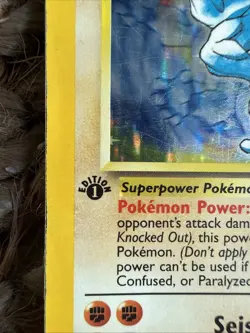 Pokemon TCG Machamp Holo 1st Edition Base Set #8/102 Holo Rare - Image 3