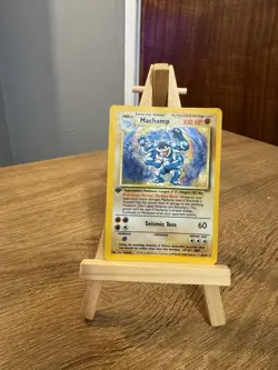 Pokemon TCG Machamp Base Set 8/102 Holo 1st Edition Holo Rare - Image 1