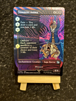 Summon: Anima (Borderless) (FOIL) Final Fantasy Magic The Gathering (MTG) - Image 1