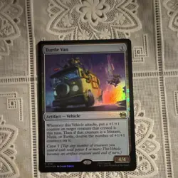 Magic: The Gathering Turtle Van Artifact Vehicle Rare Holo TMT 0181 English - Image 1