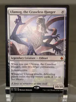 Magic: The Gathering Ulamog the Ceaseless Hunger Battle for Zendikar NM (B) - Image 2