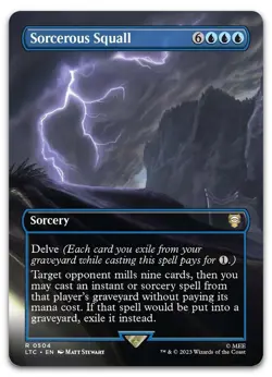 Sorcerous Squall (Borderless) #504 (NM) Lord of the Rings LTC Magic MTG - Image 1