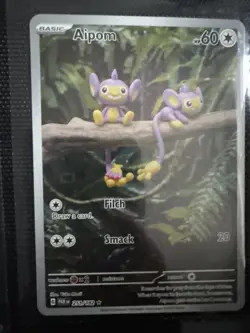 Pokemon TCG Aipom Paradox Rift 211/182 Holo Illustration Rare - Image 1