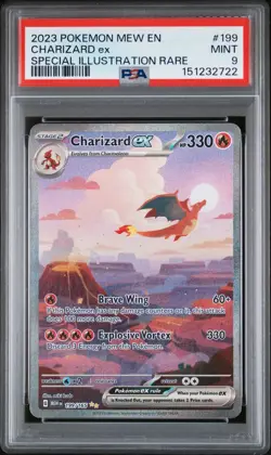 Charizard ex 199/165 Sv: Scarlet & Violet 151 Holo PSA 9 - Image 1
