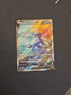 Pokemon TCG Hisuian Samurott V Crown Zenith: Galarian Gallery GG51/GG70 Holo... - Image 1