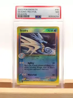 PSA 7 Seadra 40/97 Reverse Foil / Holo Ex Dragon 2003 Pokemon NEAR MINT Pop 8 - Image 1