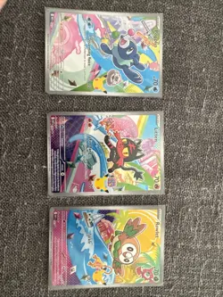 Pokemon TCG First Partner Promo Rowlet, Litten & Popplio 43-45 | Mint Condition - Image 1